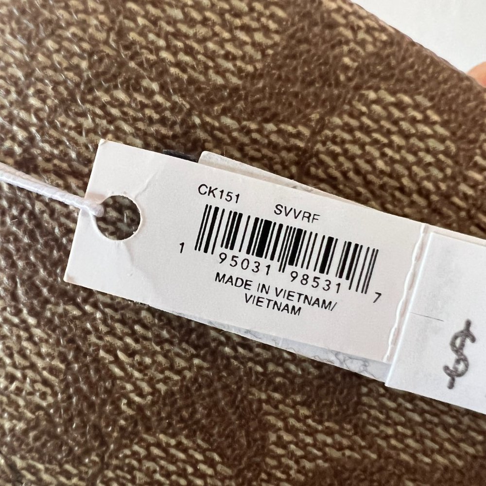 COACH Mini Half Moon Bag Charm In Signature Canvas ck151 - Picture 6 of 7